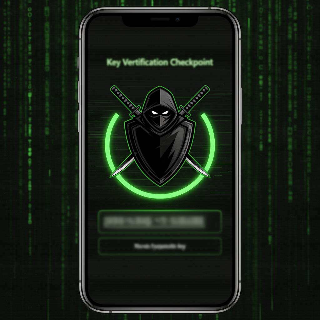 Delta iOS Executor key verification checkpoint screen